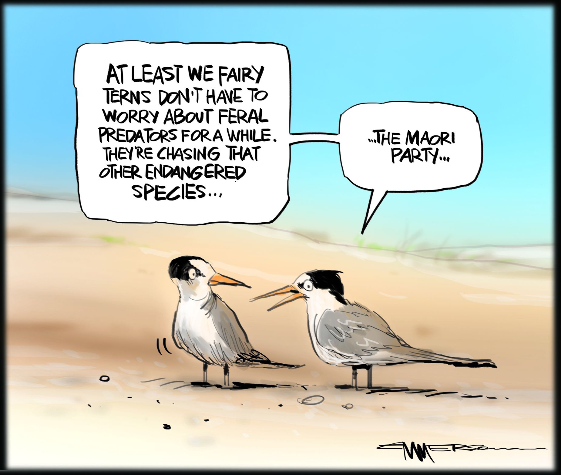 Cartoon: That other endangered species - NZ Herald