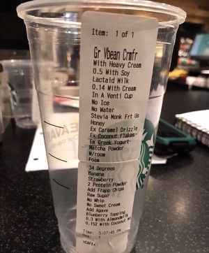 Starbucks on sale nz menu