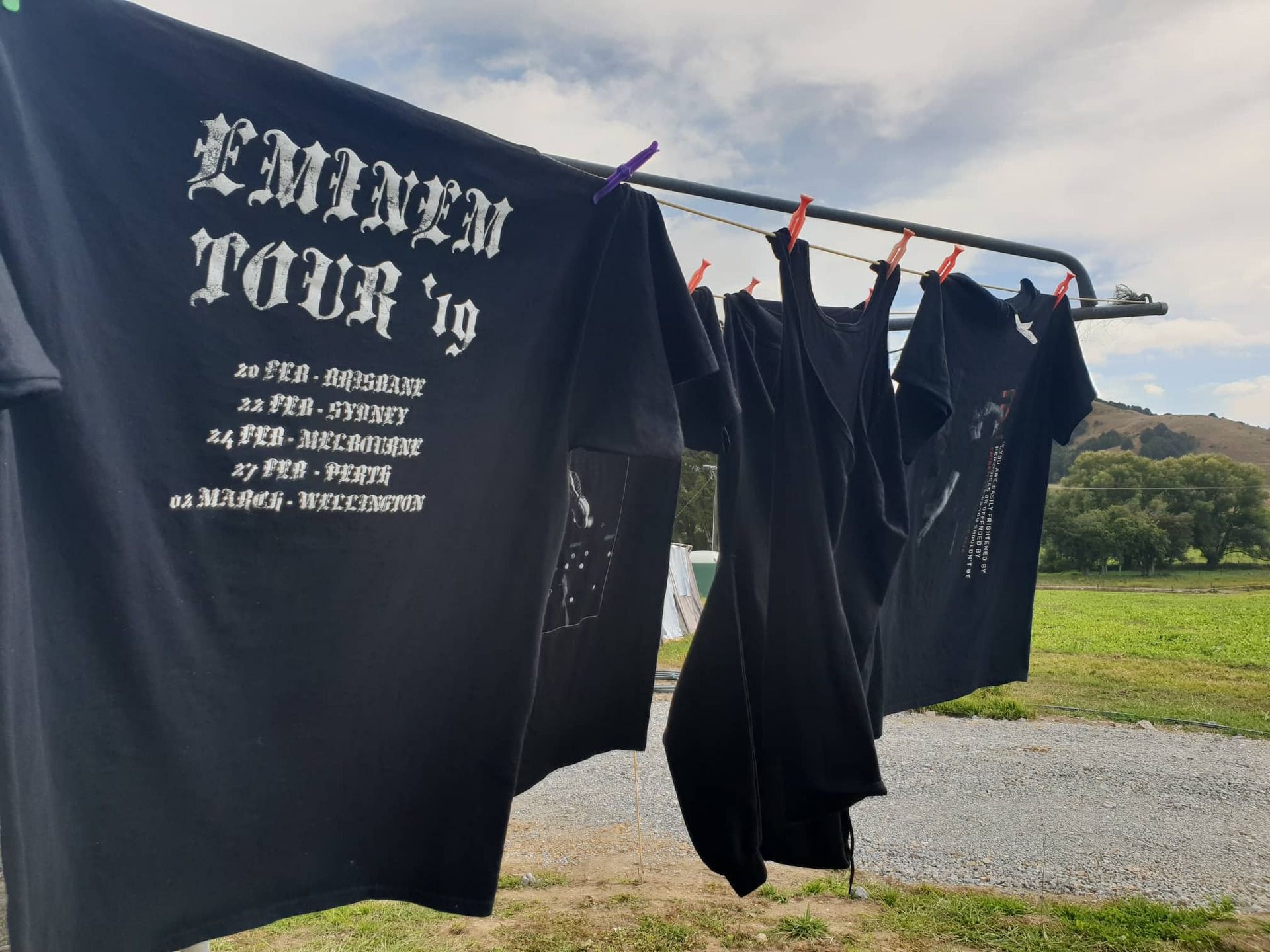 eminem tour t shirt