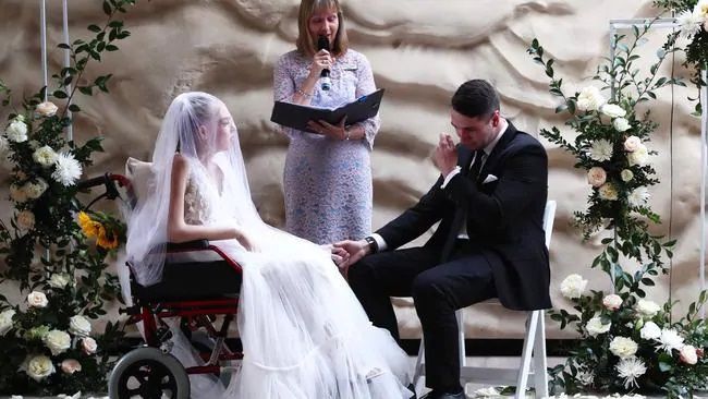 Bride's questionable 'rose wedgie' wedding dress mocked online - NZ Herald
