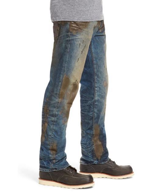 Barracuda straight sale leg jeans mud