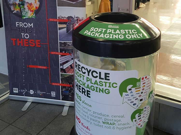 Soft plastic recycling discount bin