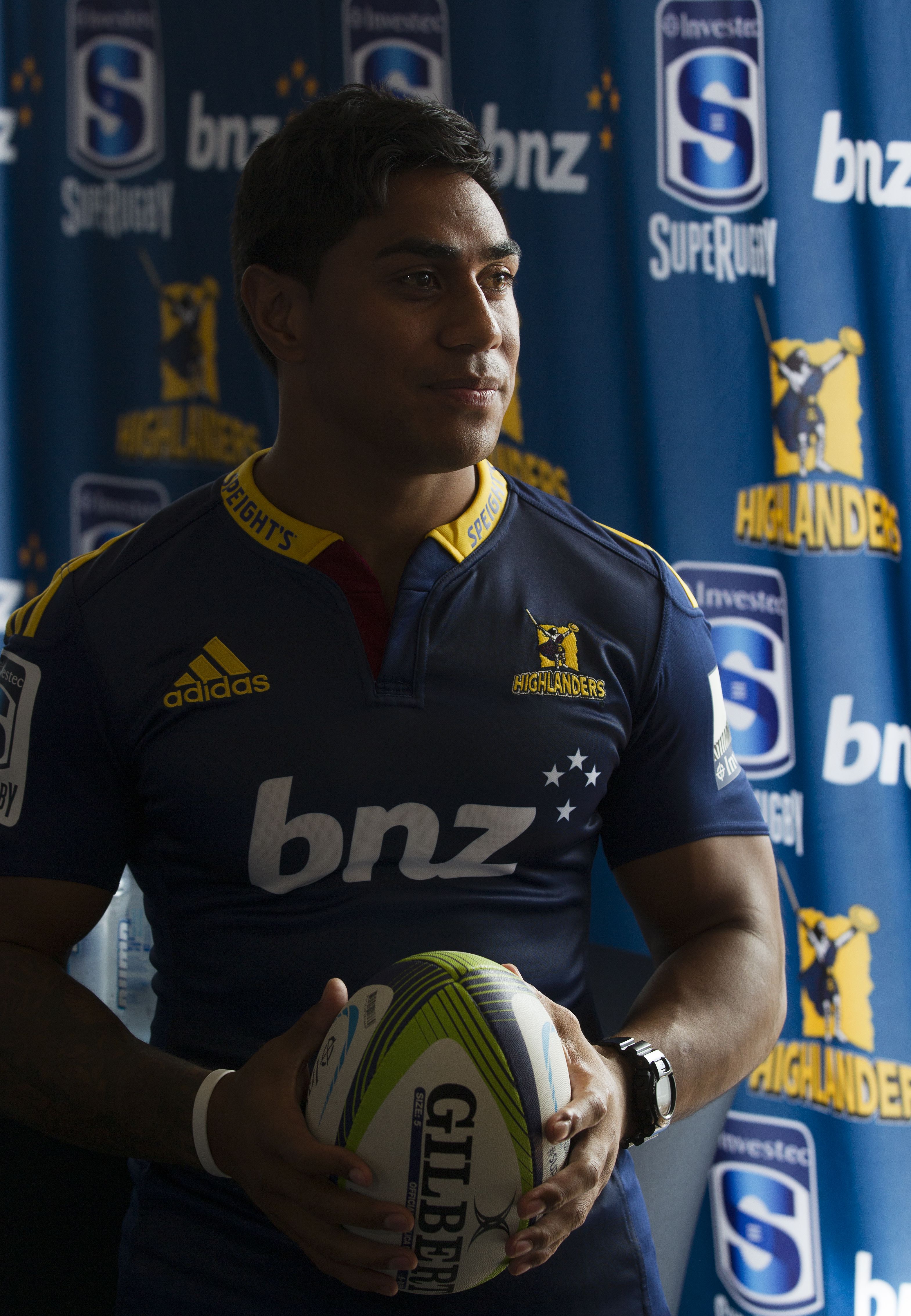 Jamison Gibson-Park poses during a Blues Super Rugby headshots News  Photo - Getty Images