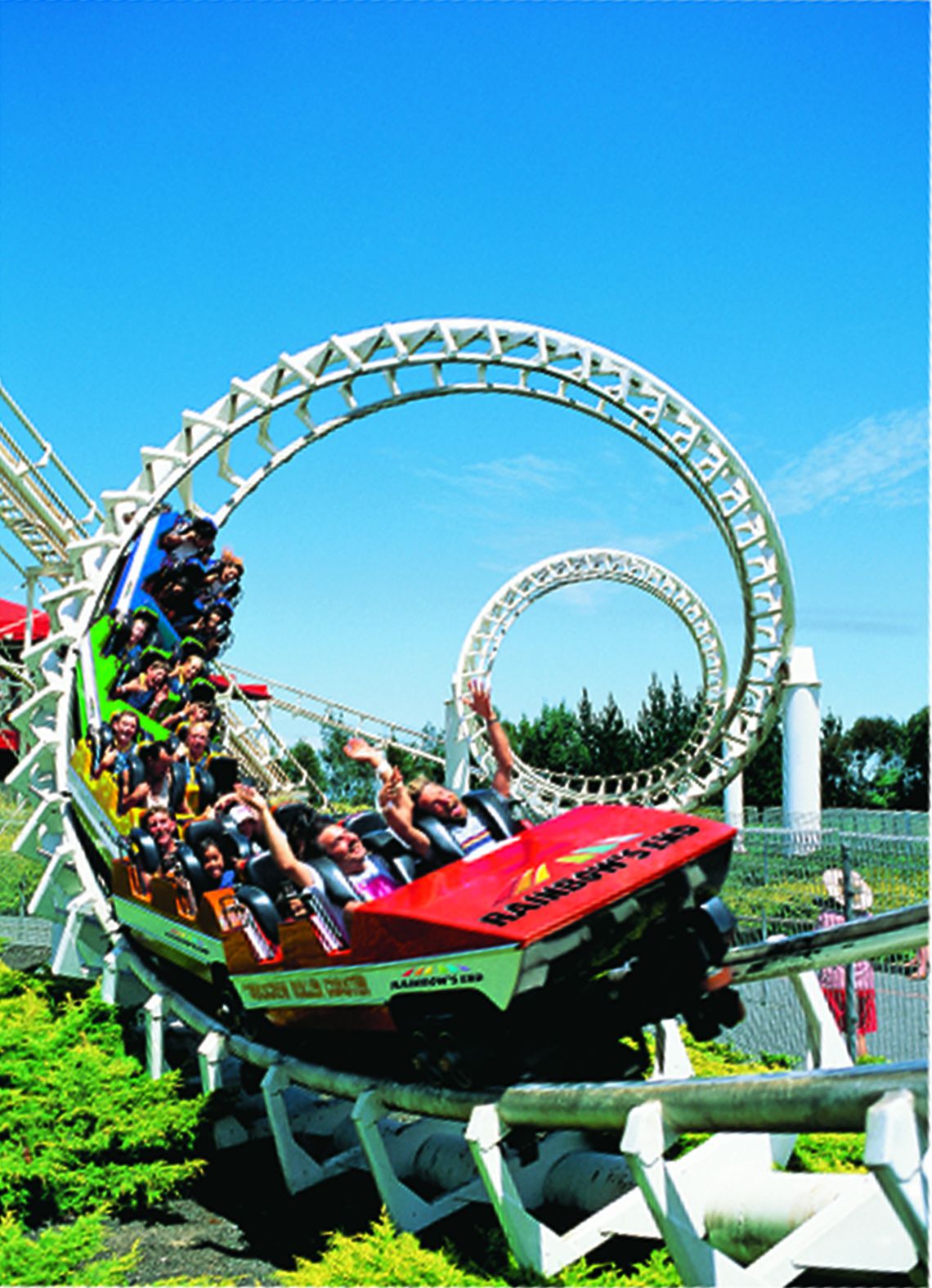 Thrillseekers evacuated from Rainbow s End Corkscrew Coaster NZ