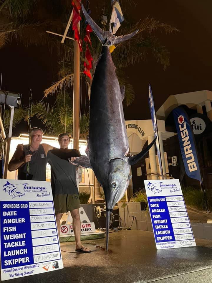 Tauranga angler catches 434.5kg black marlin - NZ Herald